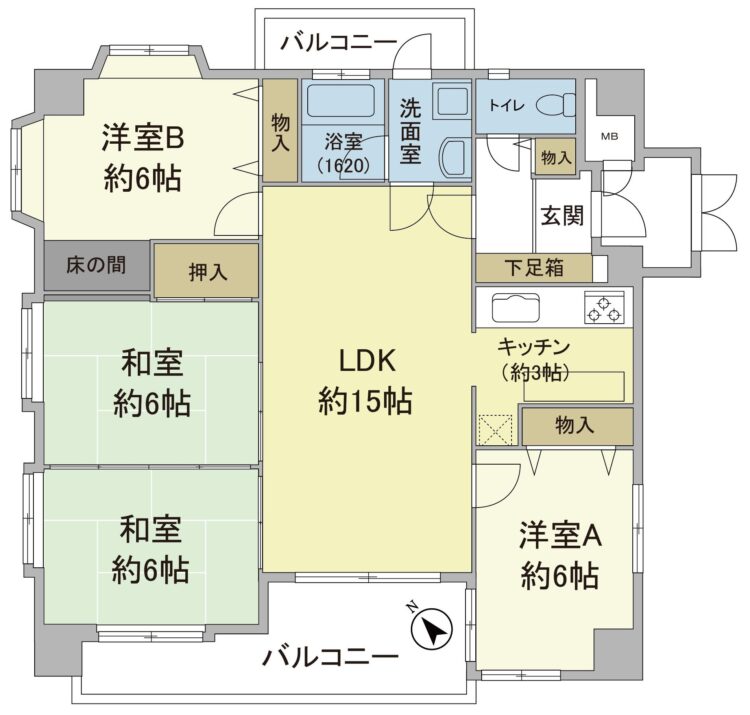プリメール吉塚公園間取り