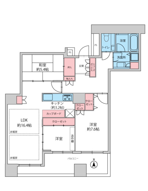 																物件間取り図									