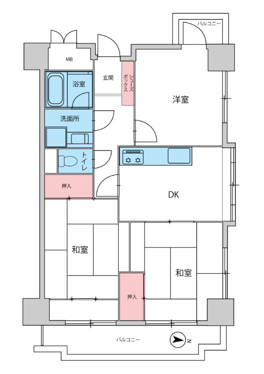																物件間取り図									