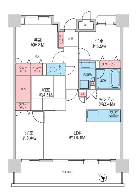 																物件間取り図									